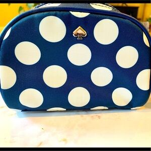 Kate Spade Jae Seaside Dot small dome cosmetic bag